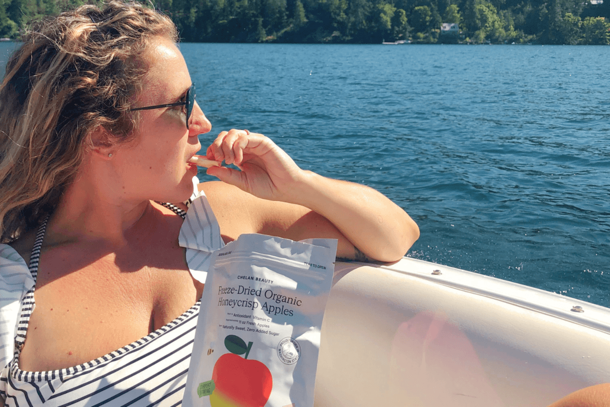 Freeze dried fruit on boat