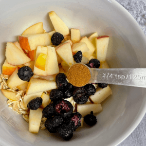 apple blueberry oatmeal