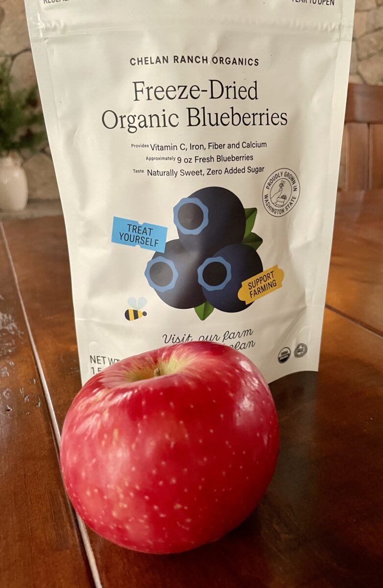 apple & freeze dried blueberries