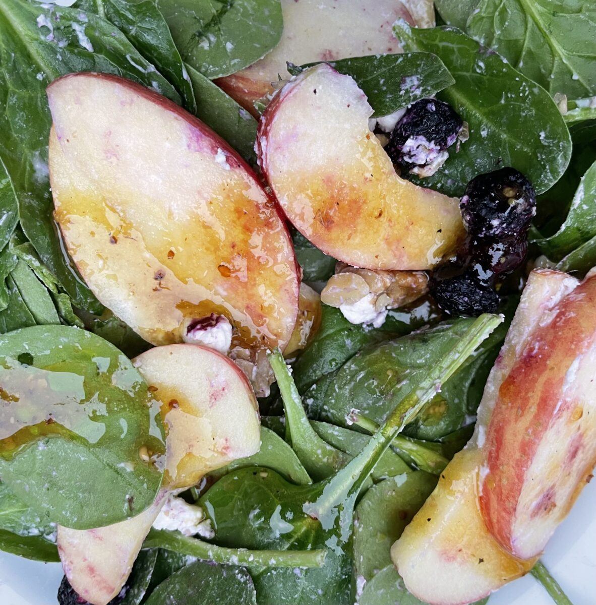 apple & freeze-dried blueberry salad