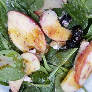 Apple & freeze-dried blueberry salad