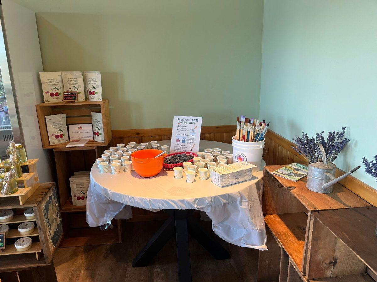 Paint with berries at Chelan Ranch
