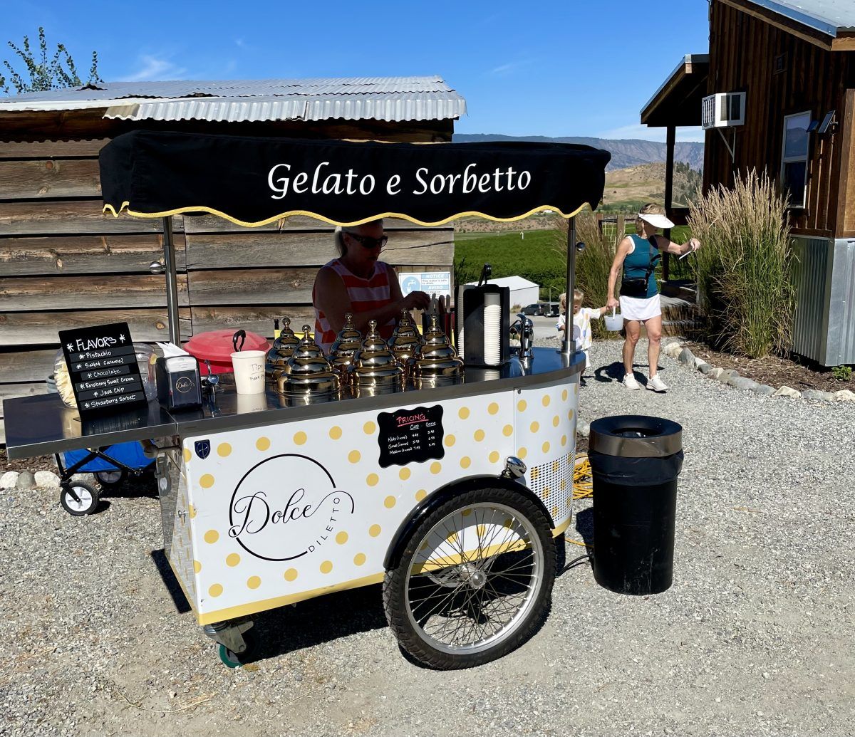Dolce Diletto cart at Family Day Chelan Ranch